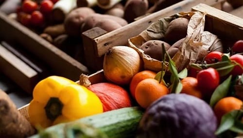 Paniers de fruits et légumes bio