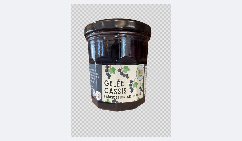 gelée de cassis 350g détouré